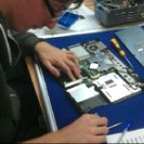 computer technician at work