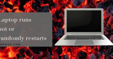 Laptop runs hot or randomly restarts