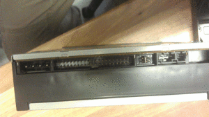 picture showing the back of a computer optical drive