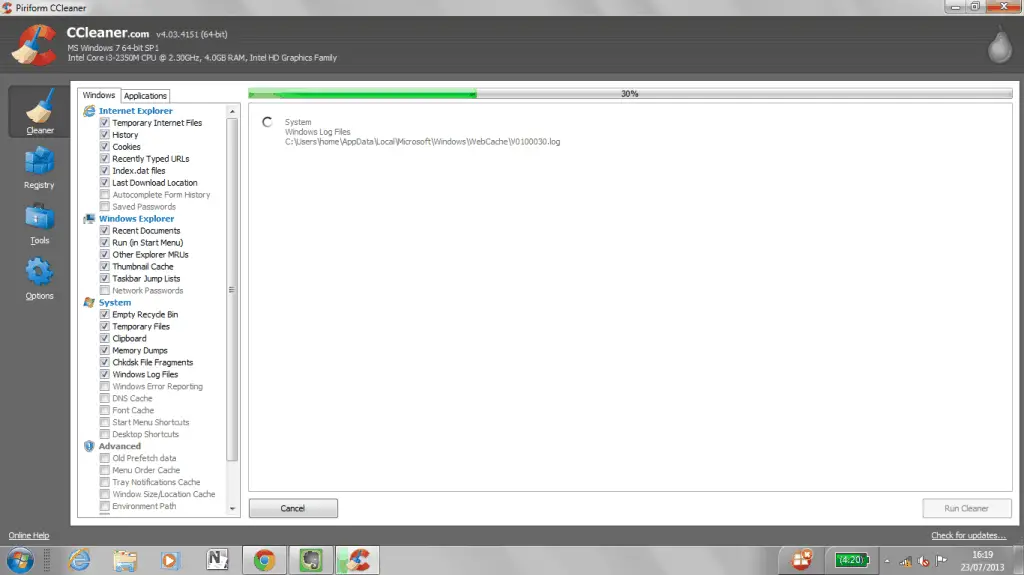 CCleaner Screenshot