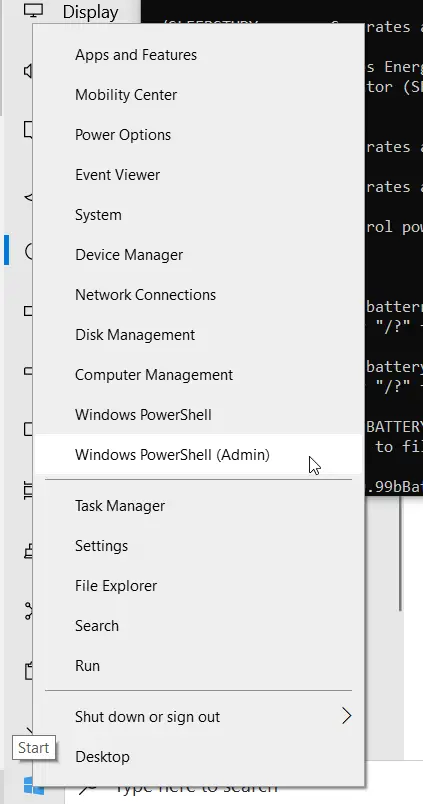 opening battery report via powershell - my laptop battery won't hold its charge